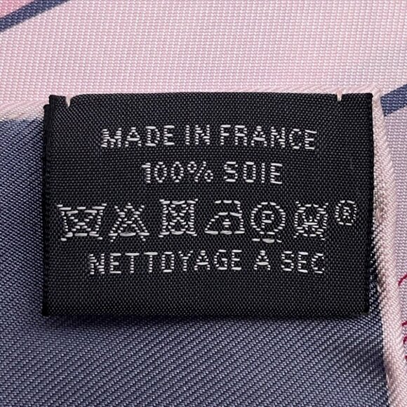 HERMES Carre JUNGLE LOVE RAINBOW Size 90 Silk100% Blue/Rose/Grease - Picture 3 of 4